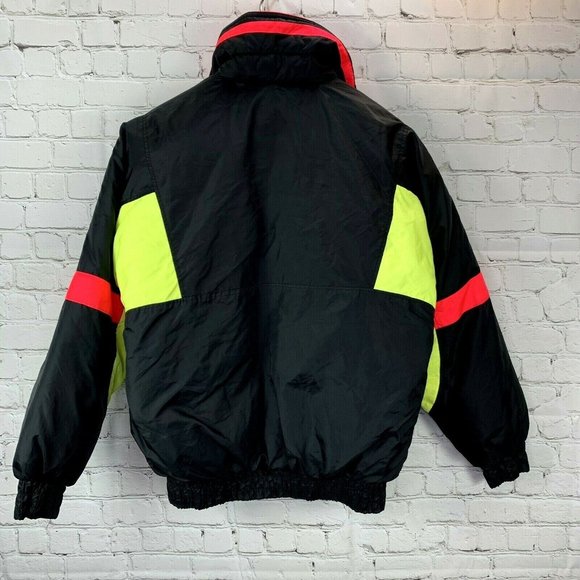 Green Mountain Down Ski Jacket size M Men Neon Black Pink Snowboard Snowmobile - Picture 4 of 6